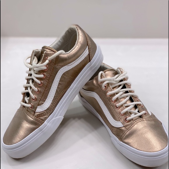 Vans Shoes - Vans LIKE NEW! Rose Gold Metallic Old Skool